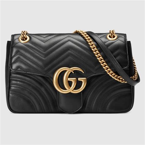 fake gucci black shoulder bag|gucci shoulder bag black handbags.